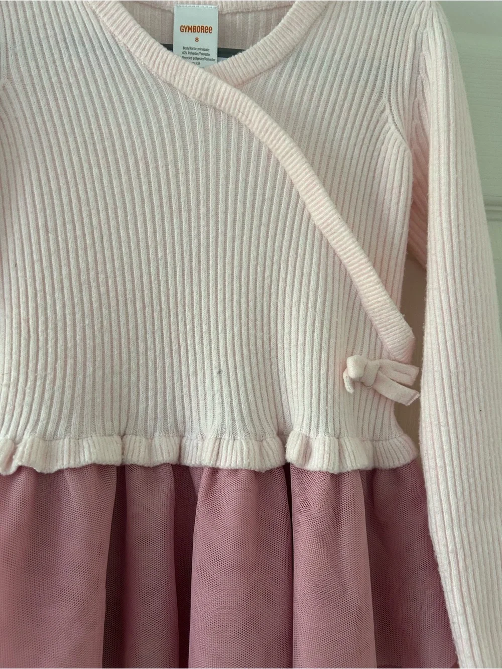 Gymboree Girl’s Long Sleeve Pink Tutu Dress - Size 8